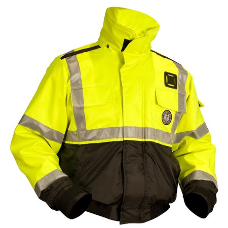 Mustang Survival Classic Flotation Bomber Jacket Ansi HiVis Xl MJ6214T3-239-XL-206